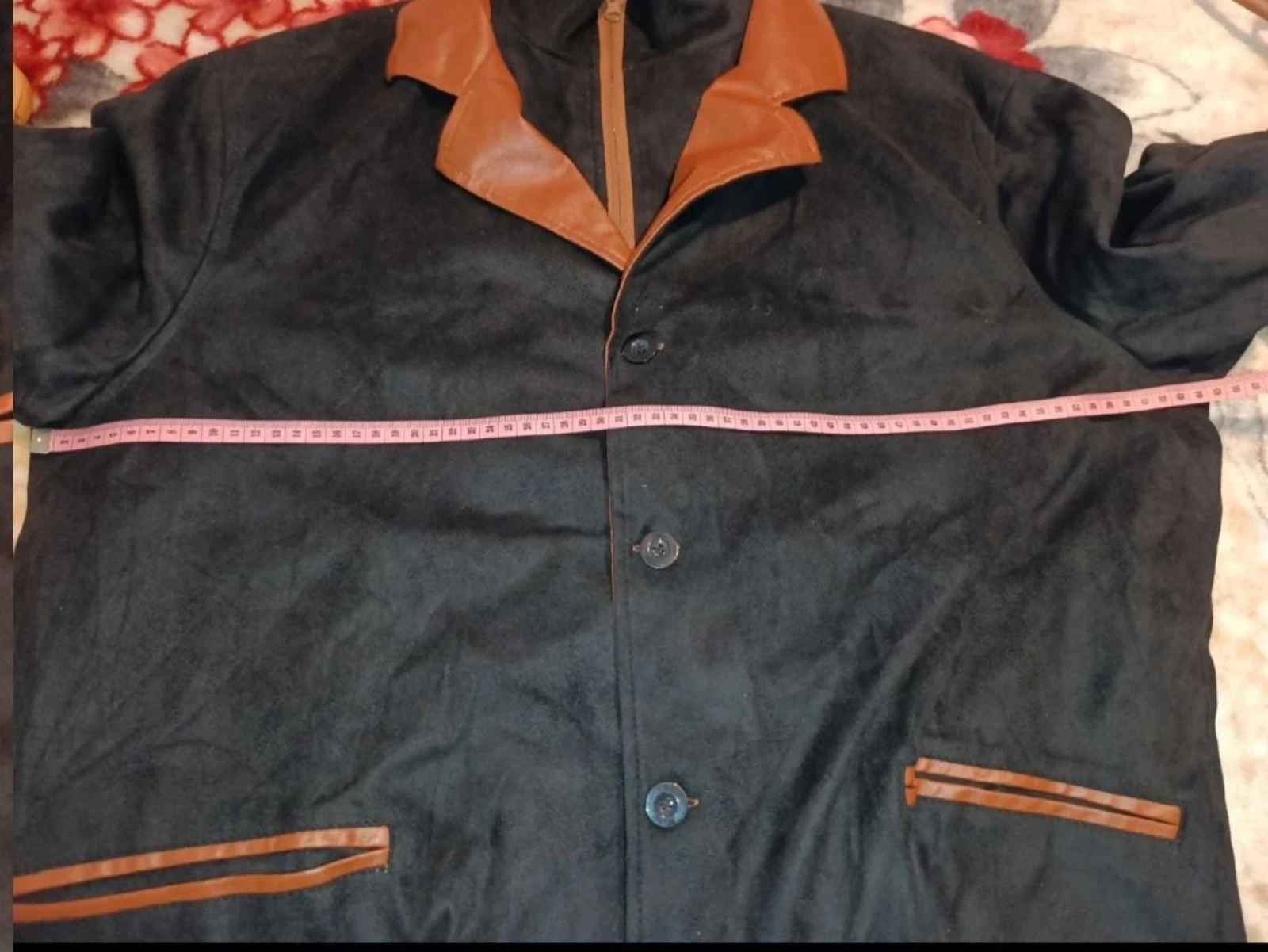 Veste d'hiver noire et marron taille L – photo 8